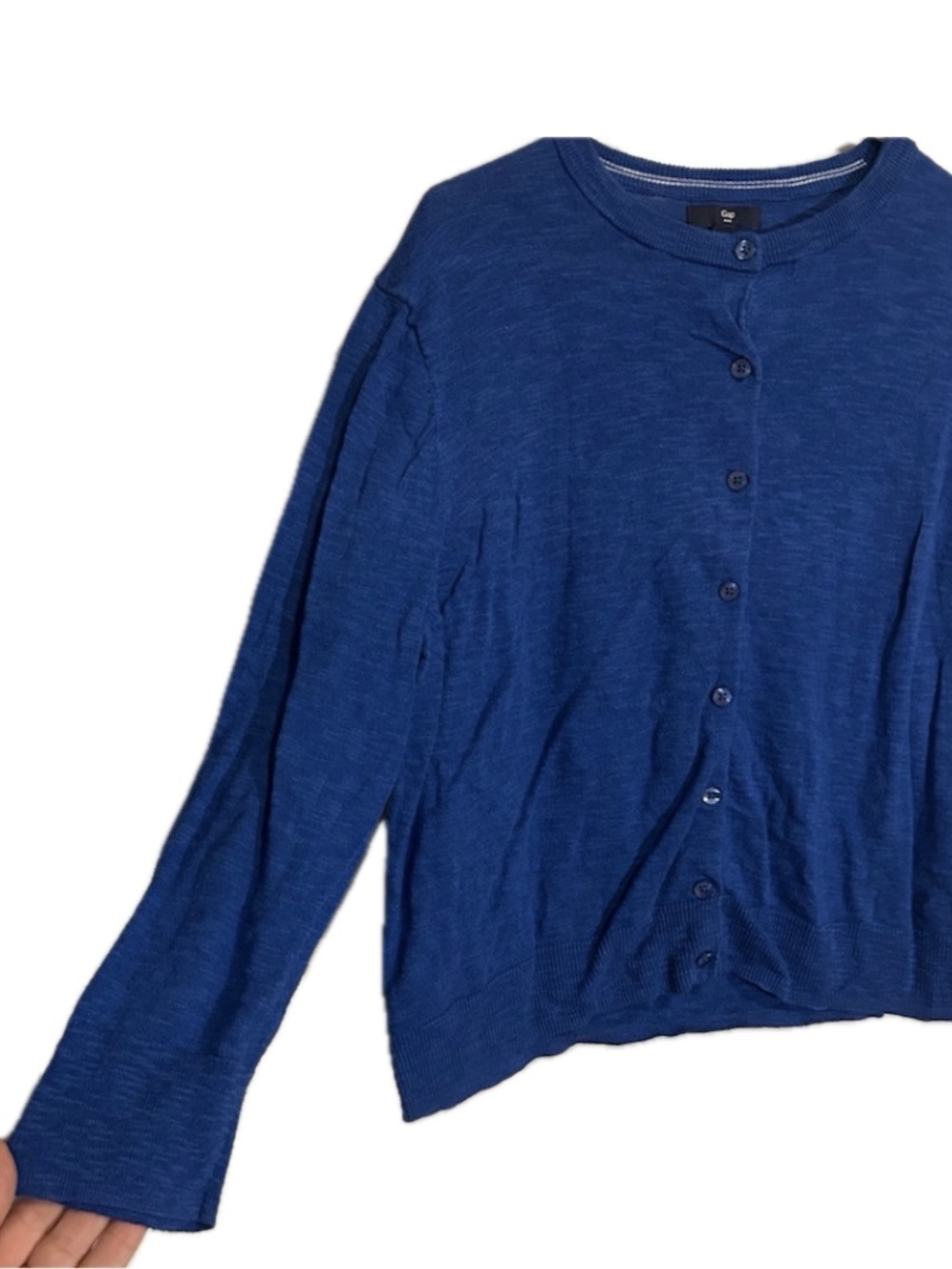GAP crew neck button down cotton blend blue cardiganwomen’s size XL